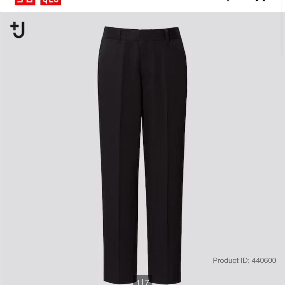 Uniqlo J+ linen / cotton  tapered pants
